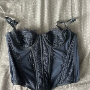Urban Outfitters Corset in Dark Blue